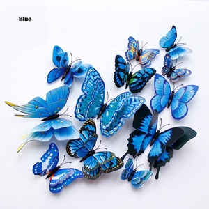 12 pz/set 3D farfalla PVC adesivo da parete <span class=keywords><strong>farfalle</strong></span> <span class=keywords><strong>adesivi</strong></span> murali decorazione della casa adesivo da parete della stanza - Product Image 1