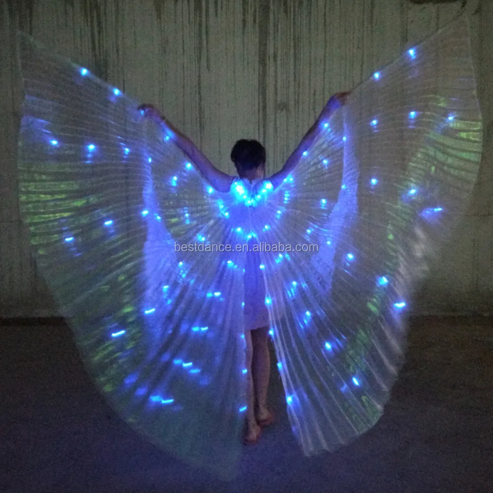 Причудливые светодиодные костюмы BestDance для вечеринки с крыльями Исиды, причудливые костюмы для вечеринки, выступления на сцене, клуба, шоу, танцев, фестивалей, крыльев Исиды, одежда