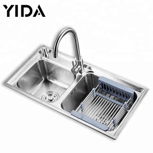 Sri Lanka doble tazón de acero inoxidable barato fregadero de la cocina - Product Image 1