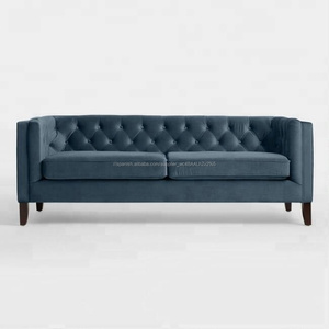 <span class=keywords><strong>2</strong></span> asiento tela salón chesterfield terciopelo soa muebles para el hogar - Product Image 1