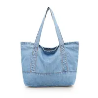 Buy Wholesale China Denim Blue Purse Leather Shoulder Strap Fashion Bags  With Lock Chains Internal Cotton Bag No Zipper & For Lv Shoulder Bags at  USD 27.78