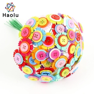 DIY Craft <strong>Kits</strong> Toy for Kids Assorted Craft Iron Wire Button <strong>Felt</strong> Bouquets <strong>Kit</strong> Wholesale - Product Image 5