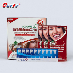 Productos para el cuidado bucal más vendidos en Europa aceite de coco añadido 6% HP tiras secas para Blanqueamiento Dental Etiqueta Privada - Product Image 2