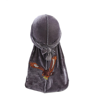 Turban Duragesic en velours à <span class=keywords><strong>motif</strong></span> d'aigle pour hommes - Product Image 4