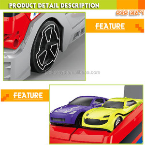 Büyük römork oyuncak araba taşıyıcı oyuncak 7 adet araba ve 1 adet uçak - Product Image 4