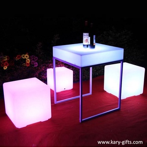 Hộp Đêm Được Sử Dụng Glowing LED Cube Seat Chiếu Sáng Đồ Nội Thất Di Động - Product Image 3