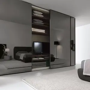 Modern style Living Room Wardrobe Designs simple bedroom Wood Doors designs 4 doors wardrobe closet