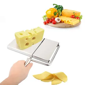 Planche de service en acier inoxydable pour couper le beurre, coupe-fromage à fil pour fromage dur et Semi-dur, meilleure vente