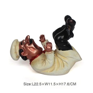 Resina artesanía estilo jefe estatuilla del Polyresin estante del vino para <span class=keywords><strong>la</strong></span> decoración de <span class=keywords><strong>la</strong></span> tabla - Product Image 6