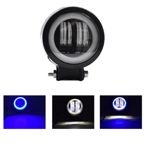 LED Worklight Cross Country Lights fari a LED New LED Worklight fendinebbia 20W apertura circolare White blu-ray Angel Eyes - Product Image 2
