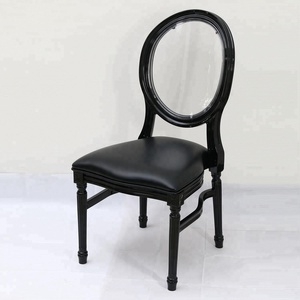 Chaise de mariage avec pied en plastique, <span class=keywords><strong>siège</strong></span> à dossier acrylique, style <span class=keywords><strong>louis</strong></span> <span class=keywords><strong>xv</strong></span> - Product Image 1