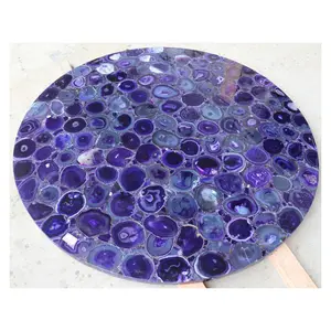 Gemstone crystal jade mosaic countertop