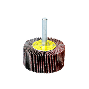 Công cụ mài mòn nhôm Oxit trục Gắn Bánh Xe nắp với 6mm Shank cho mài và đánh bóng kim loại màu - Product Image 2