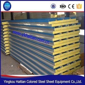 Suministro de china bajo precio de Aislamiento de lana de <span class=keywords><strong>Roca</strong></span> Panel Sándwich panel de pared - Product Image 2