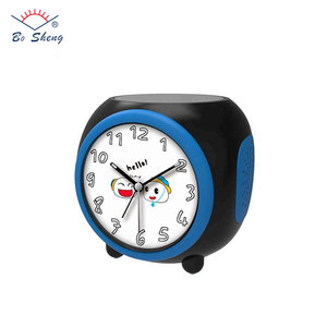 Réveil analogique à quartz avec logo personnalisé, fonction calendrier, <span class=keywords><strong>projecteur</strong></span> néon pour enfants, décoration intérieure - Product Image 3
