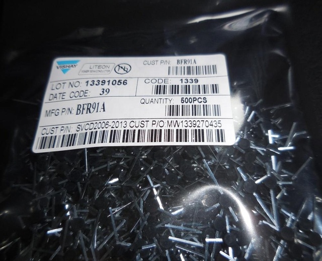 BFR91A Silicon NPN Planar RF Transistor ram