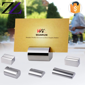 Phụ Kiện Buffet Ăn Uống Thép Không Gỉ Kim Loại Giá Rẻ Đám Cưới Nhà Hàng Bảng Số <span class=keywords><strong>Menu</strong></span> Đứng Chủ - Product Image 5