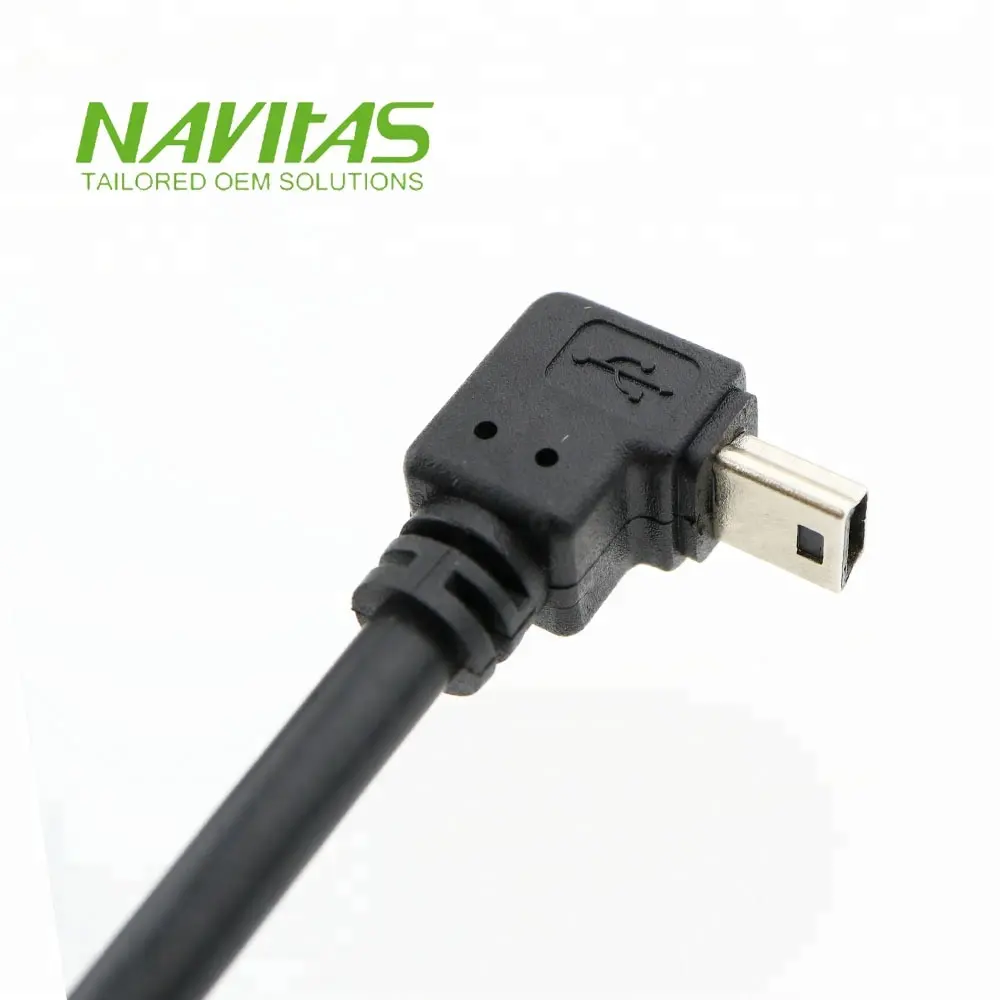 Micro USB Male Right Angle Connector USB Mini Cable