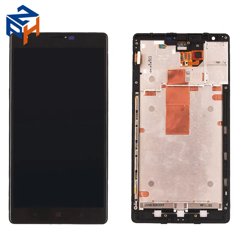 Complete LCD Display Touch Screen For Nokia Lumia 1520 Assembly With Black Frame