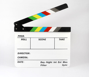 อุปกรณ์การถ่ายภาพคริลิคแห้งลบผู้อำนวยการภาพยนตร์ทีวี Clapboard - Product Image 3