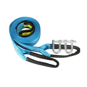 कार टो पट्टा टो रस्सी केबल ट्रेलर रस्सा पट्टा हैवी ड्यूटी 8 टन w/सुरक्षा हुक - Product Image 2