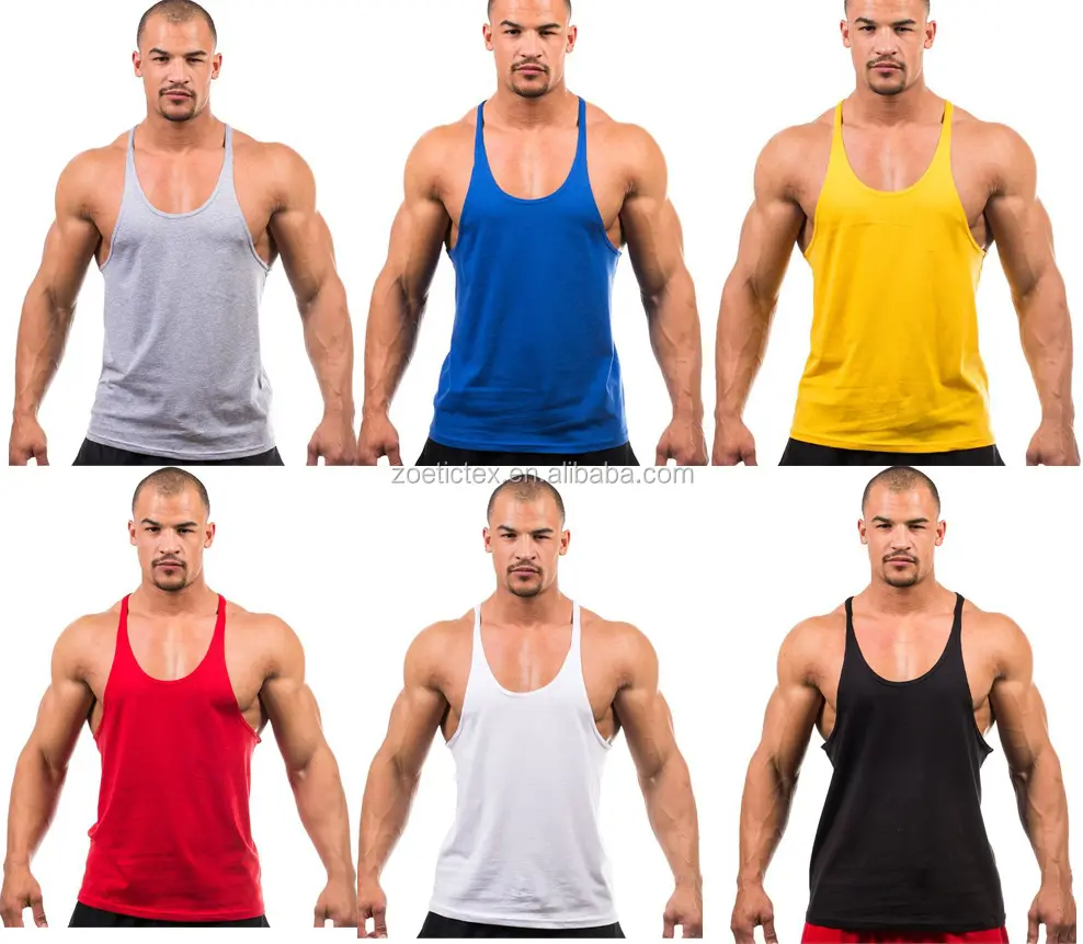 High Quality Custom Mens Gym Stringer Tank Top