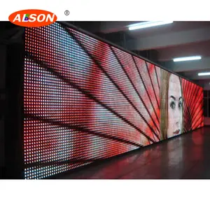 P20mm led curtain screen outdoor soft led media facade screen