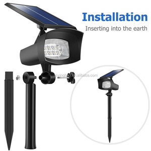 <span class=keywords><strong>Projecteur</strong></span> à l'énergie <span class=keywords><strong>solaire</strong></span>, 8led, 400 Lumens, ajustable - Product Image 2