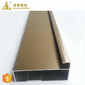 Hot! 6065 aluminum kitchen cabinet aluminum frame glass door profile, 21 machine lines aluminum extrusion profile