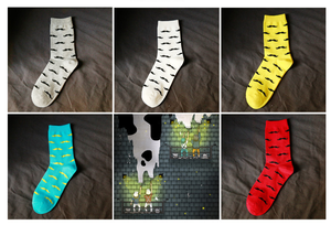 Calcetines de Algodón Coloridos de Lujo con Diseño Divertido de Bigote - Product Image 5