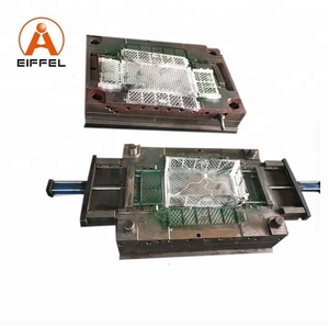 7 Points Hot Runner Plastic Vegetable Fruit Folding Crate Mould