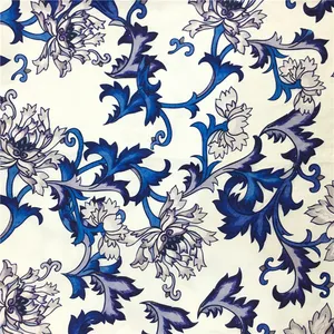 Unique Design Flower Custom Cotton Fabric Printing For Tshirts