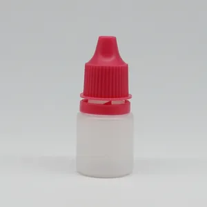 Bottiglia di plastica medica utilizzata per colliri