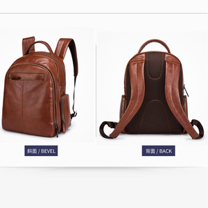 Ba Lô Da Thật Cho Nam, Loại Nhỏ, Phong Cách Cổ Điển, Đi Chợ, Thâm Quyến - Product Image 5