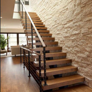 Escalier intérieur à <span class=keywords><strong>poutre</strong></span> simple/ marches en <span class=keywords><strong>chêne</strong></span> avec <span class=keywords><strong>prix</strong></span> d'usine DIY - Product Image 1