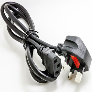 Cable de alimentación estándar del Reino Unido BS 1363 con enchufe fundido Cable de CA IEC 60320 C13 para tomas de corriente del Reino Unido - Product Image 4