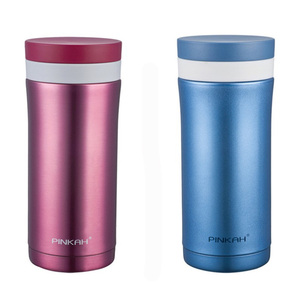 Pinkah 330 ml doble pared <span class=keywords><strong>con</strong></span> aislamiento térmico <span class=keywords><strong>de</strong></span> acero inoxidable vacío café té taza <span class=keywords><strong>de</strong></span> viaje vaso <span class=keywords><strong>con</strong></span> <span class=keywords><strong>filtro</strong></span> - Product Image 2