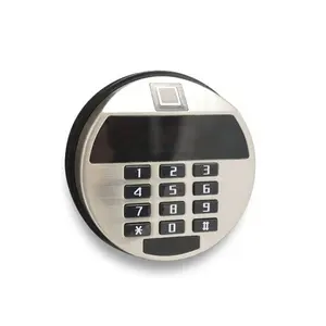 QIDOTS时间延迟功能数字指纹键盘密码锁用于钢柜和防火保险箱