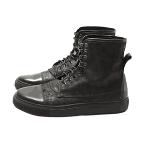 <span class=keywords><strong>Bottes</strong></span> noires à lacets pour hommes, chaussures décontractées, en cuir, nouveau design, bon marché, - Product Image 1