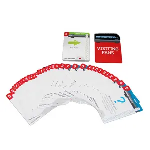 300gsm Paper Learning Cards Spanish Flashcards Play Game For Children