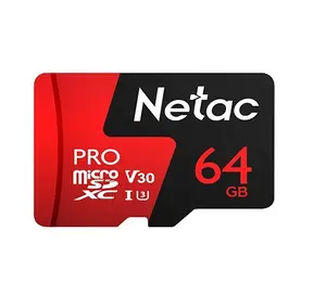 Netac 64G MicroSDXC P500 PRO V30/UHS-I U3 TF Waterproof Memory Card For Sports Camera and Drone
