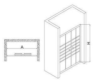 <span class=keywords><strong>Venta</strong></span> directa de fábrica Puerta de ducha corredera de vidrio rayado con chorro de arena de aluminio para Baño - Product Image 5