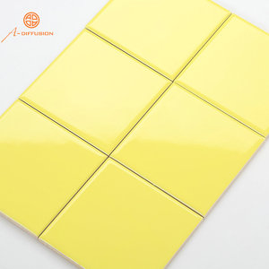 <span class=keywords><strong>Piastrelle</strong></span> Moderne <span class=keywords><strong>10x10</strong></span> Gialle per Rivestimento Cucina, Bagno, Soggiorno, Hotel con Funzione di Isolamento Termico - Product Image 4