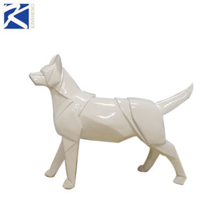 Encantadora decoración <span class=keywords><strong>del</strong></span> hogar de resina perro estatuas de tamaño natural - Product Image 1
