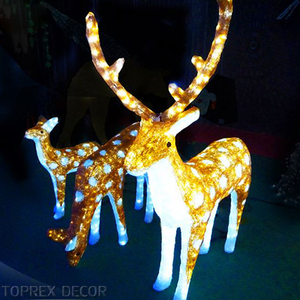 2024 Toprex decoración <span class=keywords><strong>de</strong></span> <span class=keywords><strong>Navidad</strong></span> al aire libre Led acrílico Reno <span class=keywords><strong>adornos</strong></span> para la venta - Product Image 6