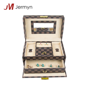 Personnalisé En Cuir Voyage Cas Maquillage <span class=keywords><strong>Bijoux</strong></span> Boîte De Rangement <span class=keywords><strong>Avec</strong></span> <span class=keywords><strong>Miroir</strong></span> - Product Image 3