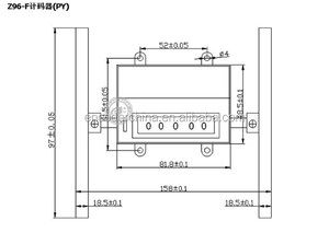 Nhà cung cấp trung quốc CALT nhỏ <span class=keywords><strong>5</strong></span> chữ số chiều dài kỹ thuật số bánh xe sân truy cập - Product Image 5