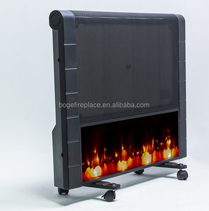 <span class=keywords><strong>Chimenea</strong></span> Eléctrica Portátil de Pared <span class=keywords><strong>con</strong></span> Cuatro <span class=keywords><strong>Ruedas</strong></span>, de Alta Calidad - Product Image 2