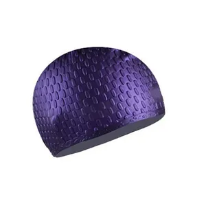 Impermeable de silicona natación sombrero para hombres y mujeres de la gota de agua gorra de natación
