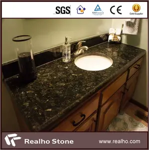 ब्राजील मोर नीले हरे ग्रेनाइट टाइल Countertop